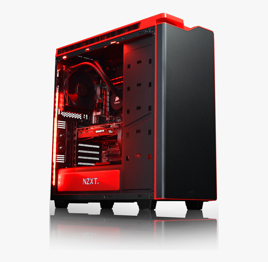 Wildfire Gaming Pc Vibox - Black Gold And Red Pc Builds, Transparent Clipart