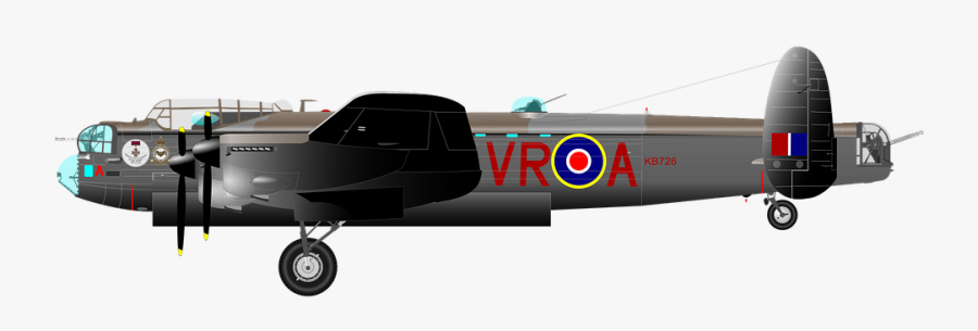 Aircraft, Airplane, Bomber, Ww - Lancaster Png, Transparent Clipart