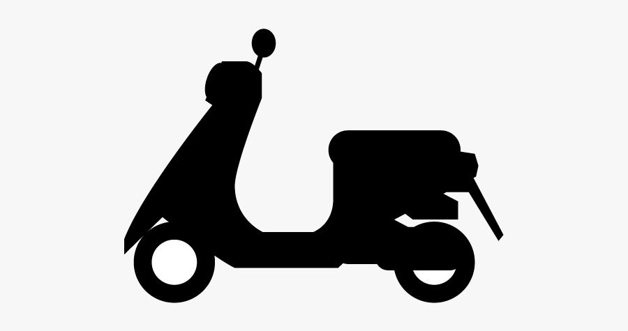 Small Motorcycle Motorbike Wheels - Two Wheeler Free Icon, Transparent Clipart