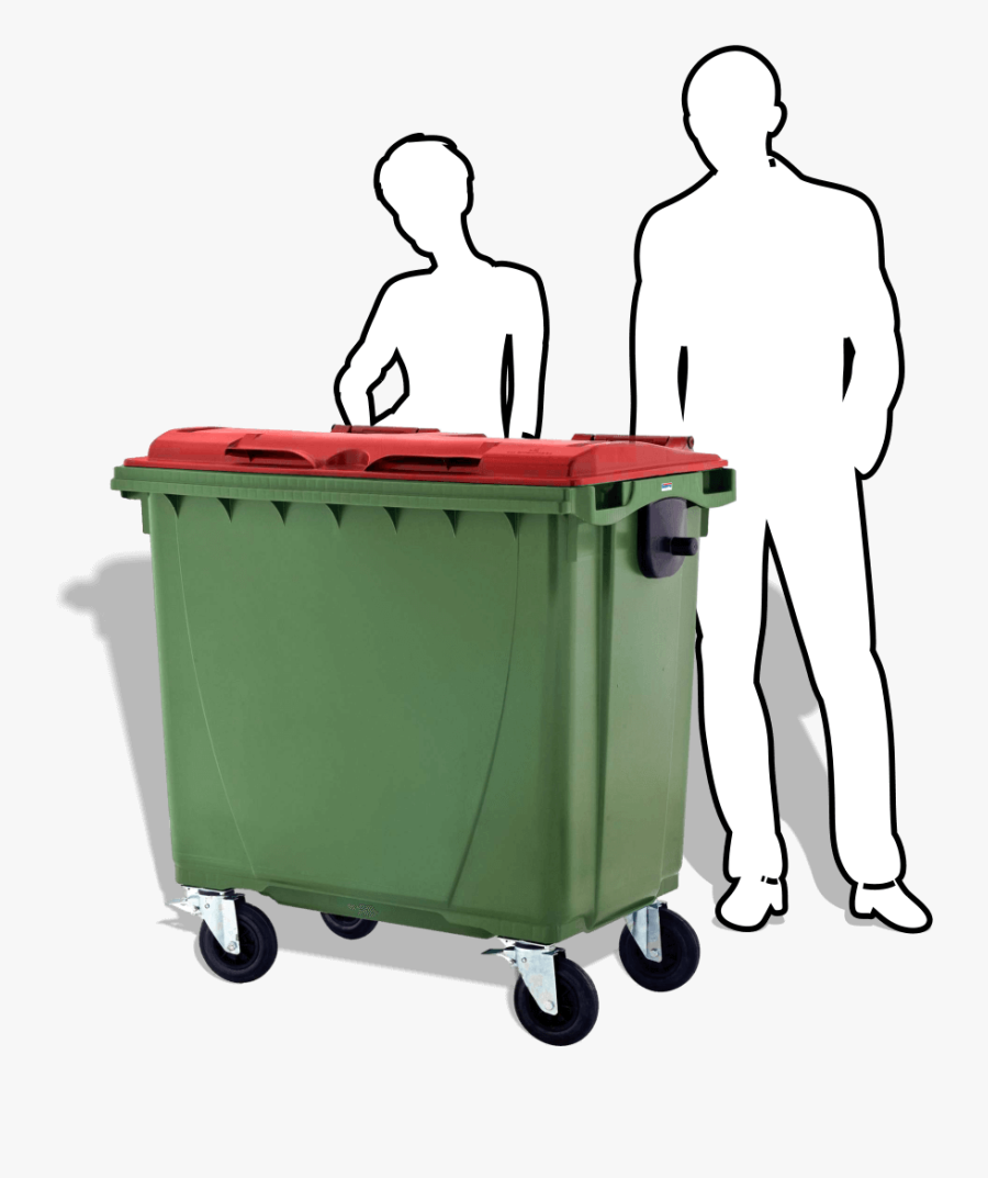 Transparent Open Trash Can Png - 660 Litre Waste Bin, Transparent Clipart