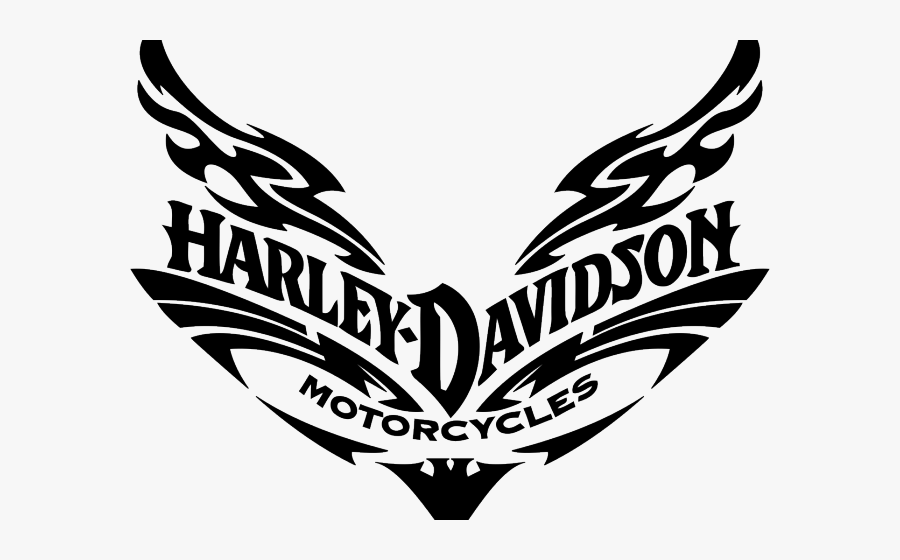 Harley Davidson Clipart Black And White, Transparent Clipart