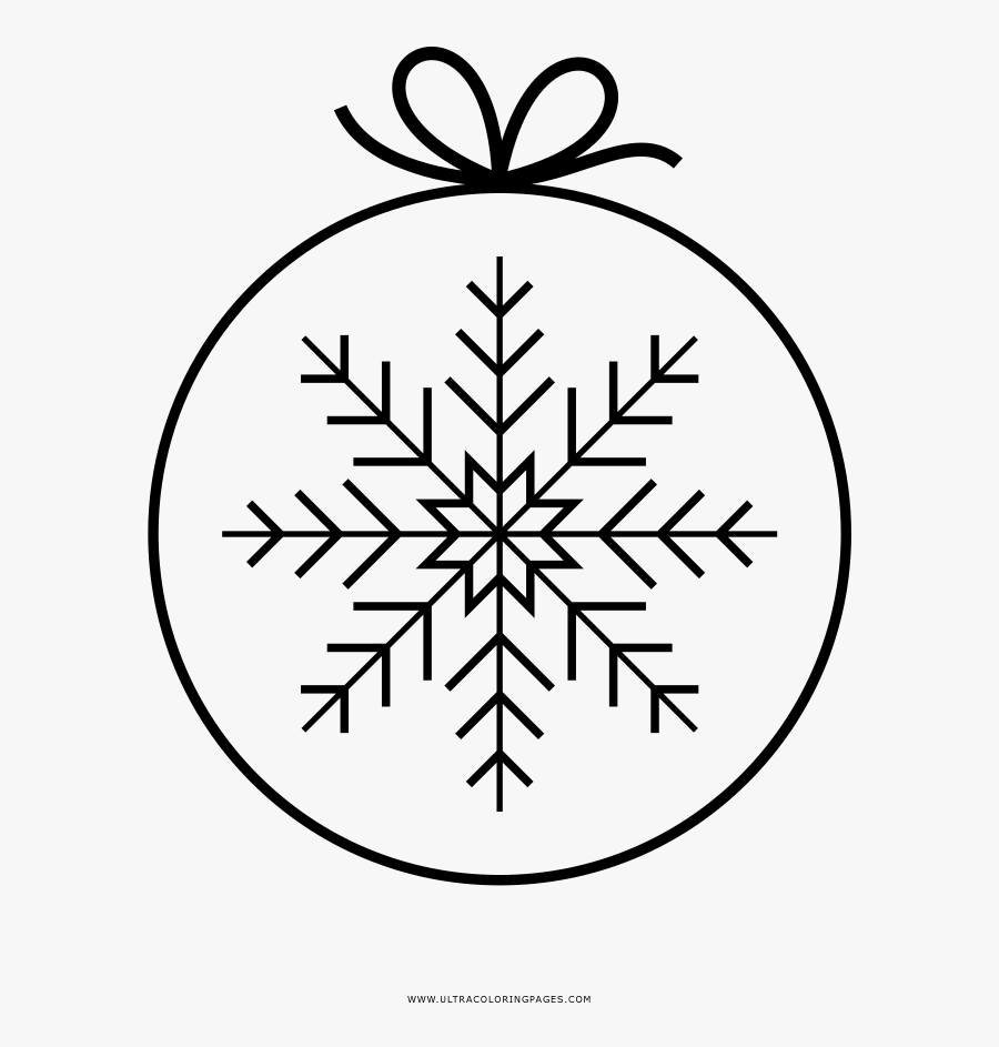 Coloring Sheets Coloring Sheets Christmas Ornament - Small And Easy Snowflake To Trace With Pensol, Transparent Clipart