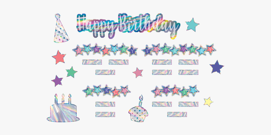 Iridescent Happy Birthday Mini Bulletin Board - Llama Happy Birthday Bulletin Board, Transparent Clipart