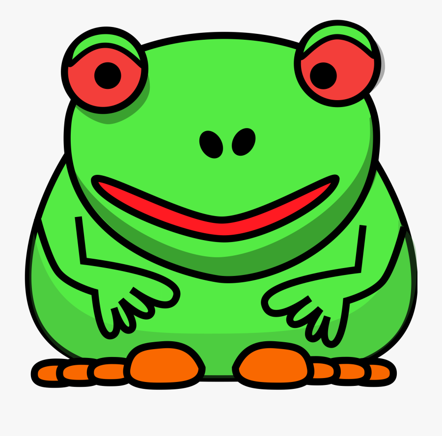 Toad Clipart Frog On Log - Clipart Cartoon Frog, Transparent Clipart