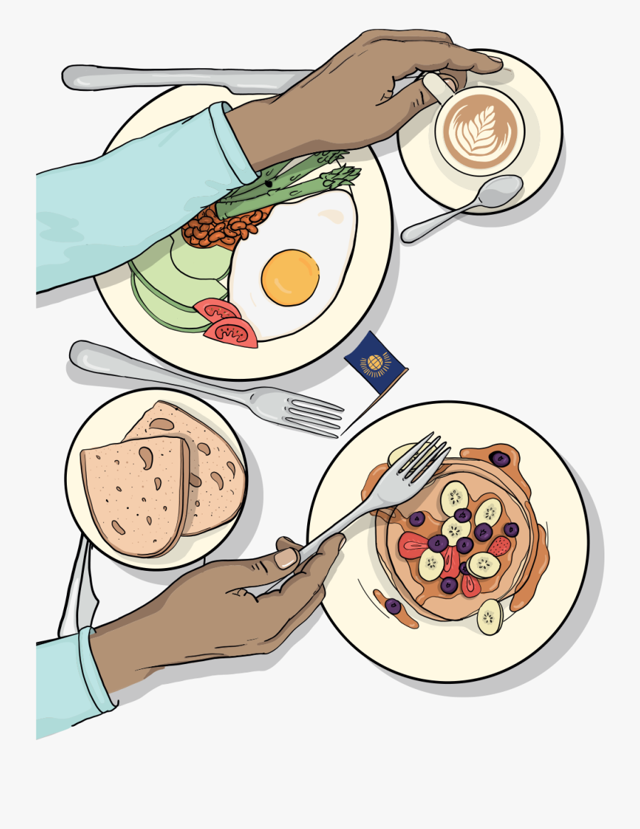 Blighty Cafe Breakfast - Cartoon, Transparent Clipart