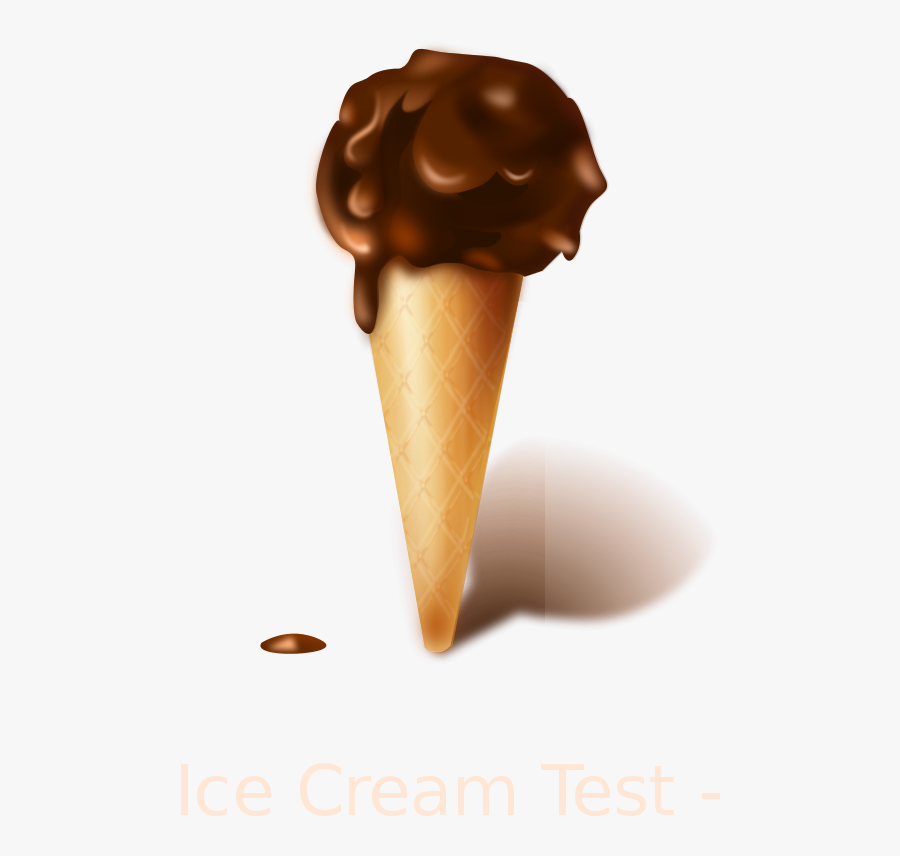 Chocolate Icecream - Ice Cream Cone, Transparent Clipart