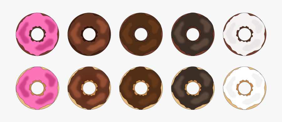 Text,button,number - Donut Chocolate Png Animation, Transparent Clipart