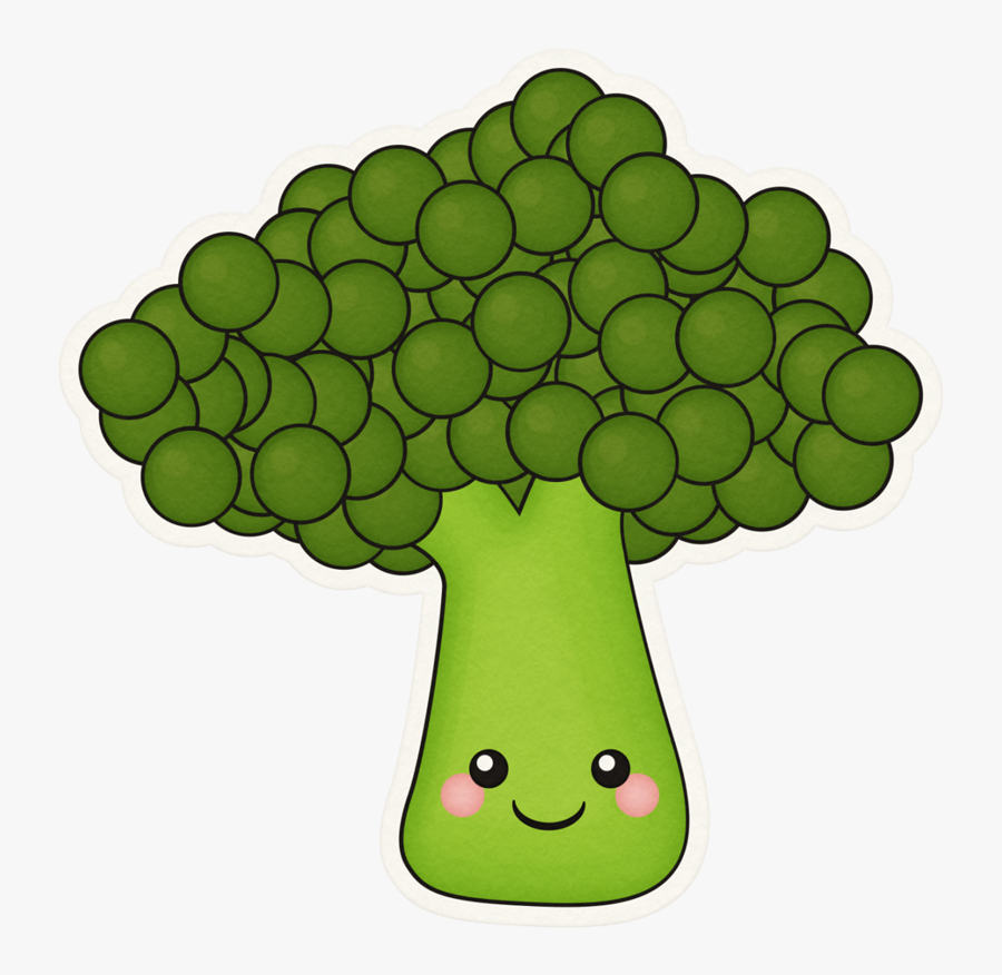 Broccoli Cute Png, Transparent Clipart