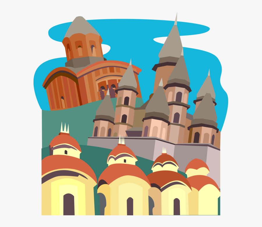 Vector Royalty Free Library India Vector Landmark - Castle, Transparent Clipart