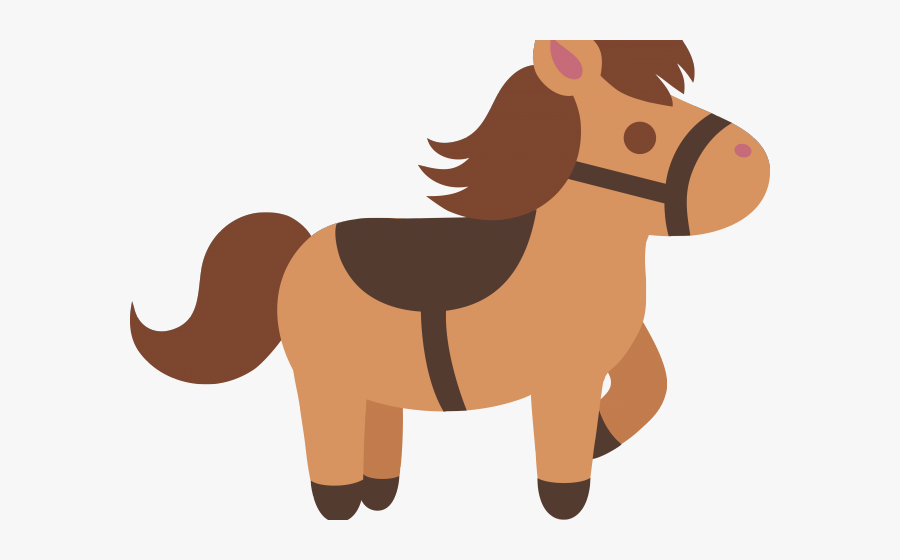 Cute Black Horse Cartoon, Transparent Clipart