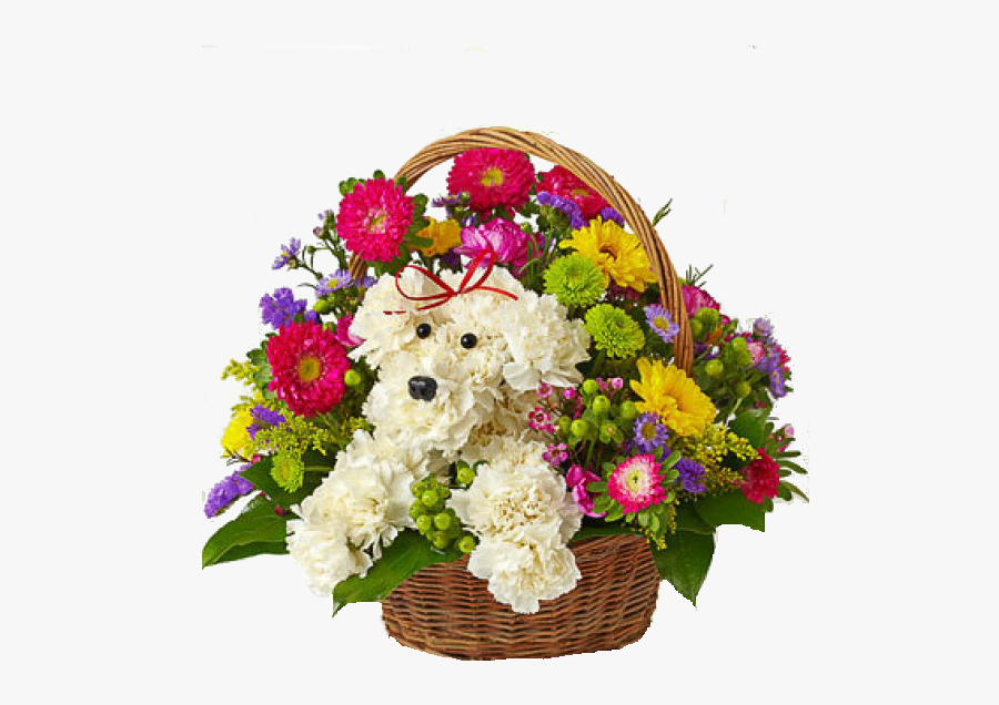Birthday Flowers Bouquet Png Transparent Image - Dog Bouquet Flowers, Transparent Clipart