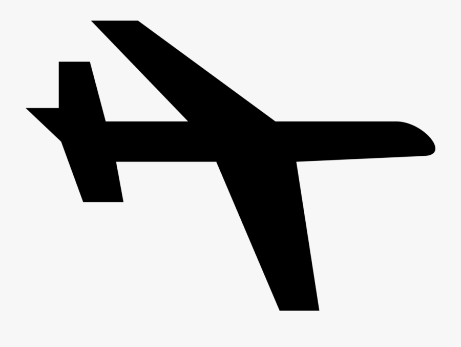 Line,flight,wing - Simple Aeroplane, Transparent Clipart