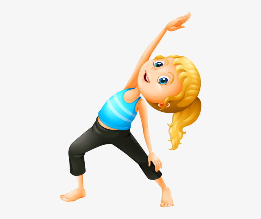 Yoga Exercise Child - Physical Fitness Border Design, Transparent Clipart