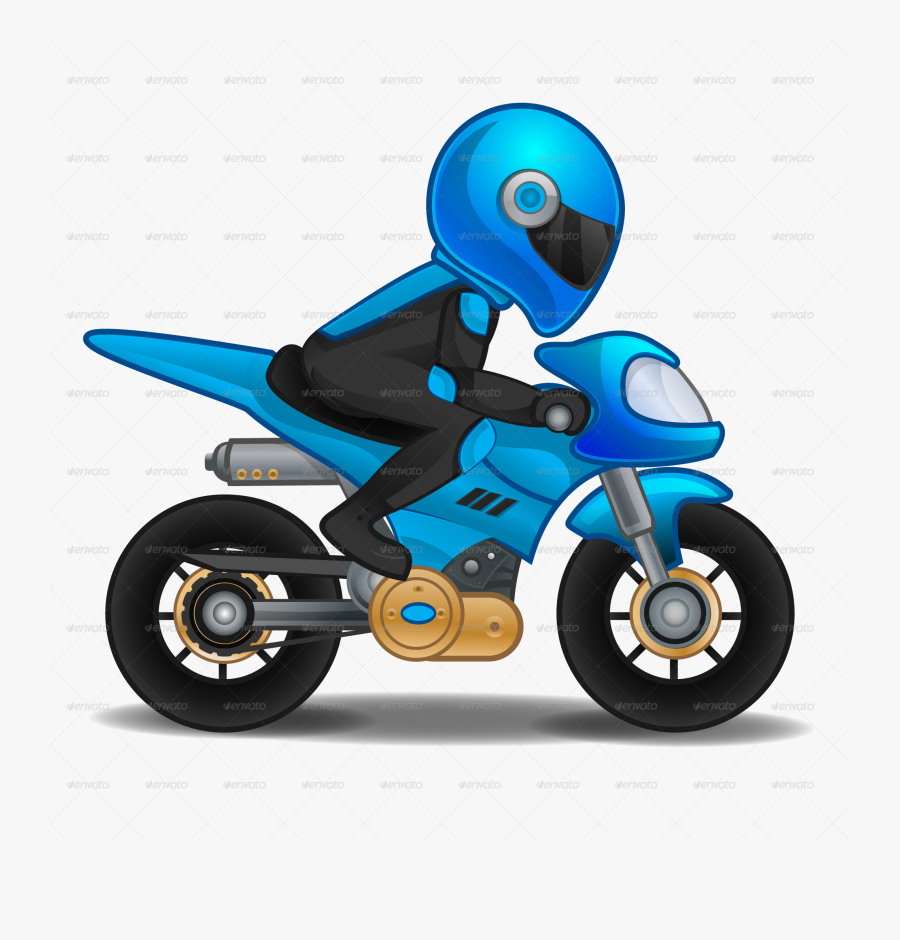 Motorcycle Cartoon Pics - Motor Bike Cartoon Png, Transparent Clipart