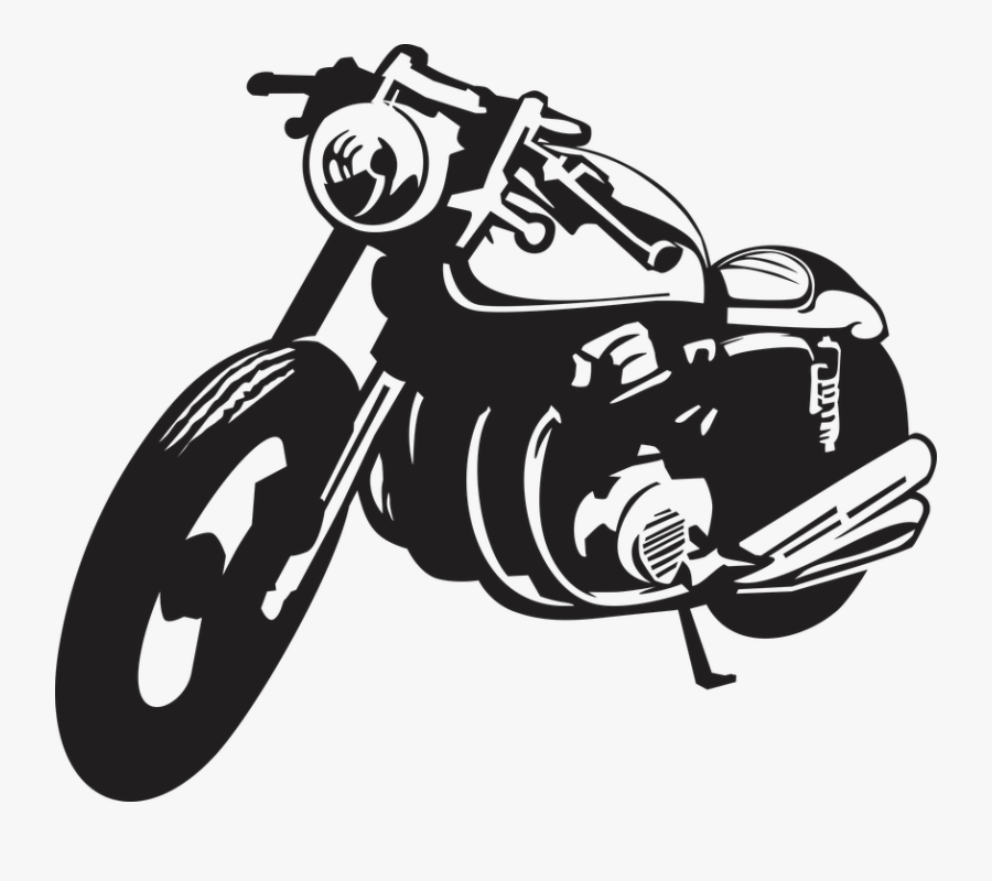 Cafe Racer, Motor, Motorcycle, Vintage, Vector, Bike - Motorcycle Silhouette Png, Transparent Clipart