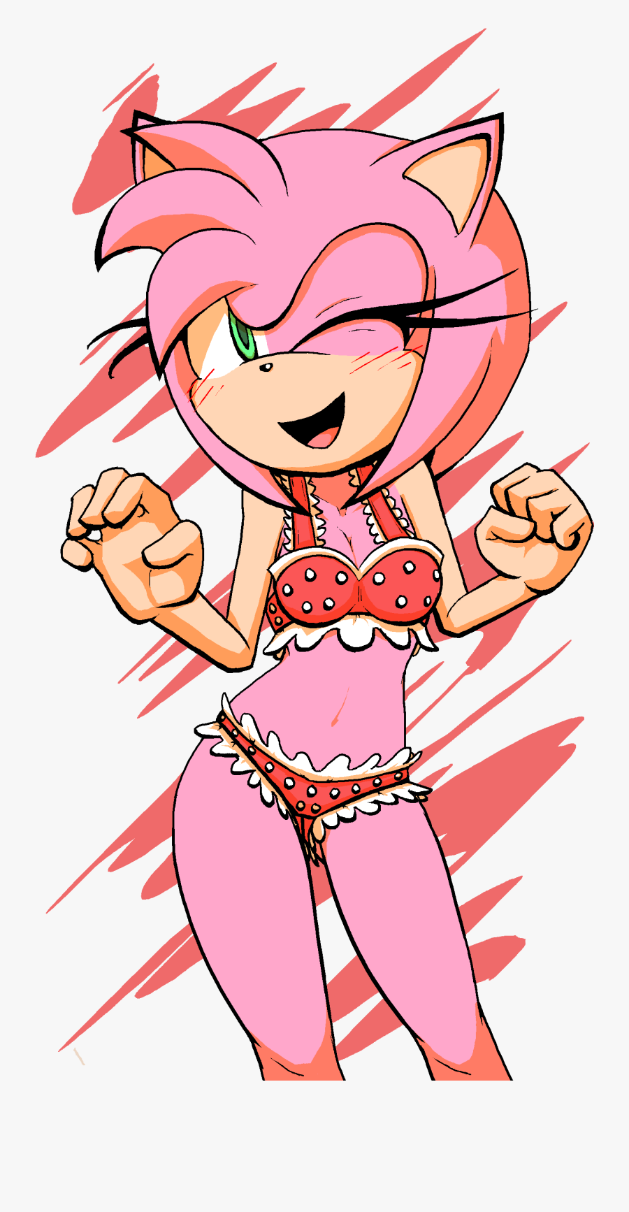 Amy Rose Shadow The Hedgehog Rouge The Bat Summer Of - Amy Rose Waifu, Transparent Clipart