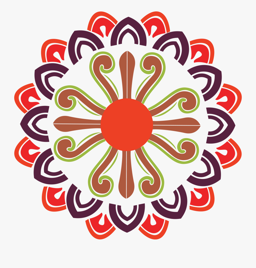 Rangoli Graphic Design Diwali Competition - Png Design Black And White, Transparent Clipart