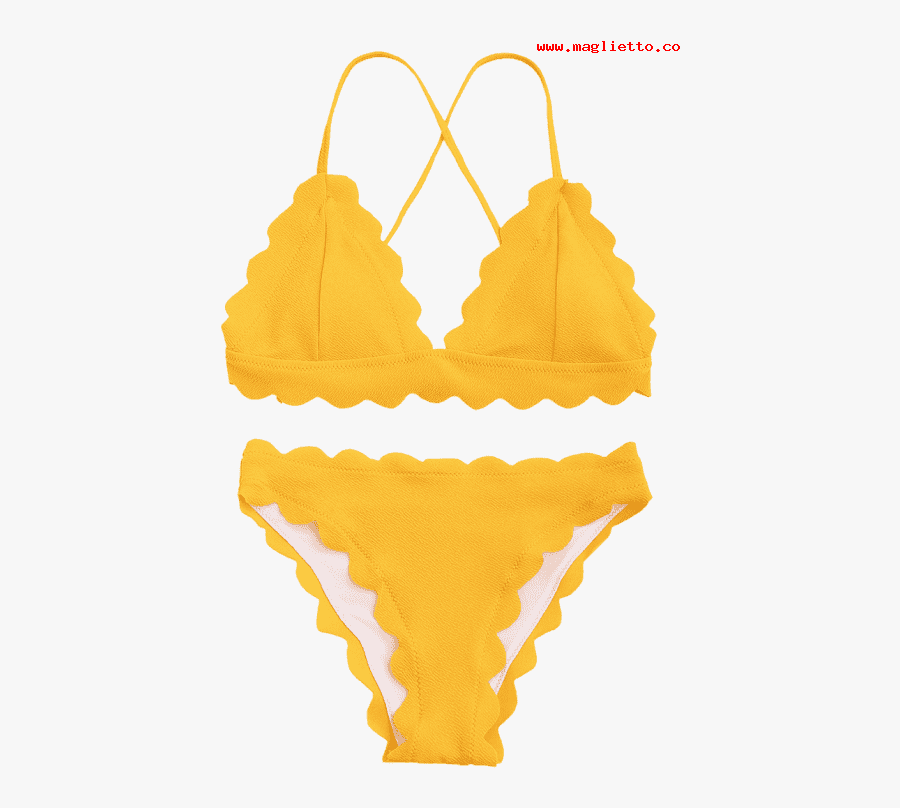 Scalloped Bikini - Zaful Maillot De Bain, Transparent Clipart