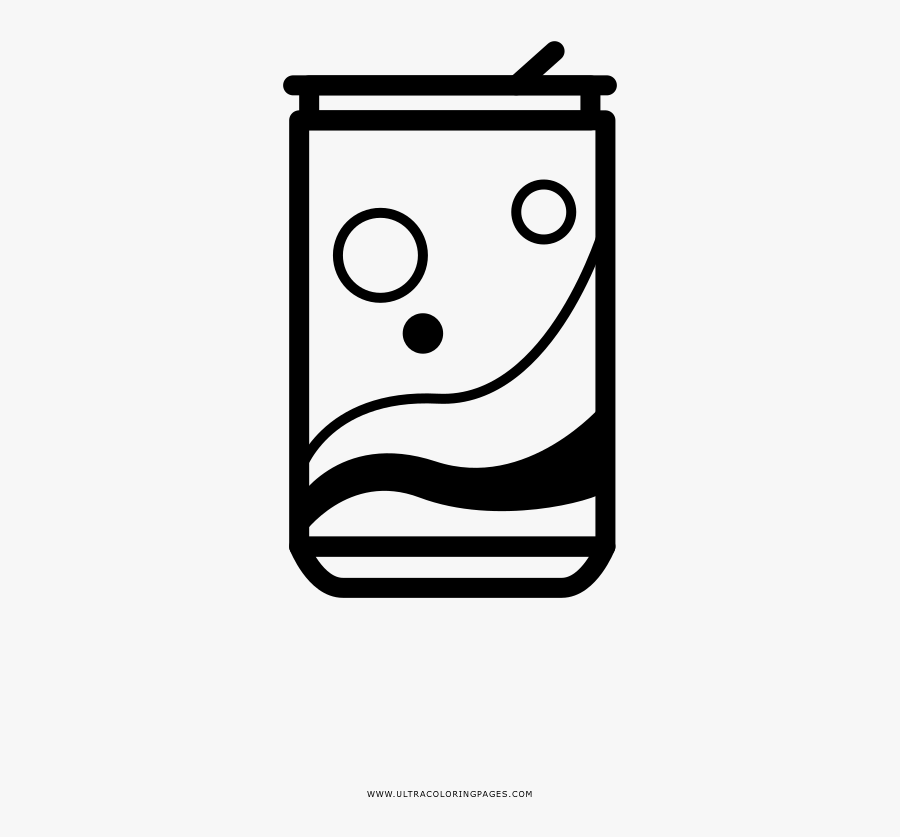 Soda Can Coloring Page, Transparent Clipart