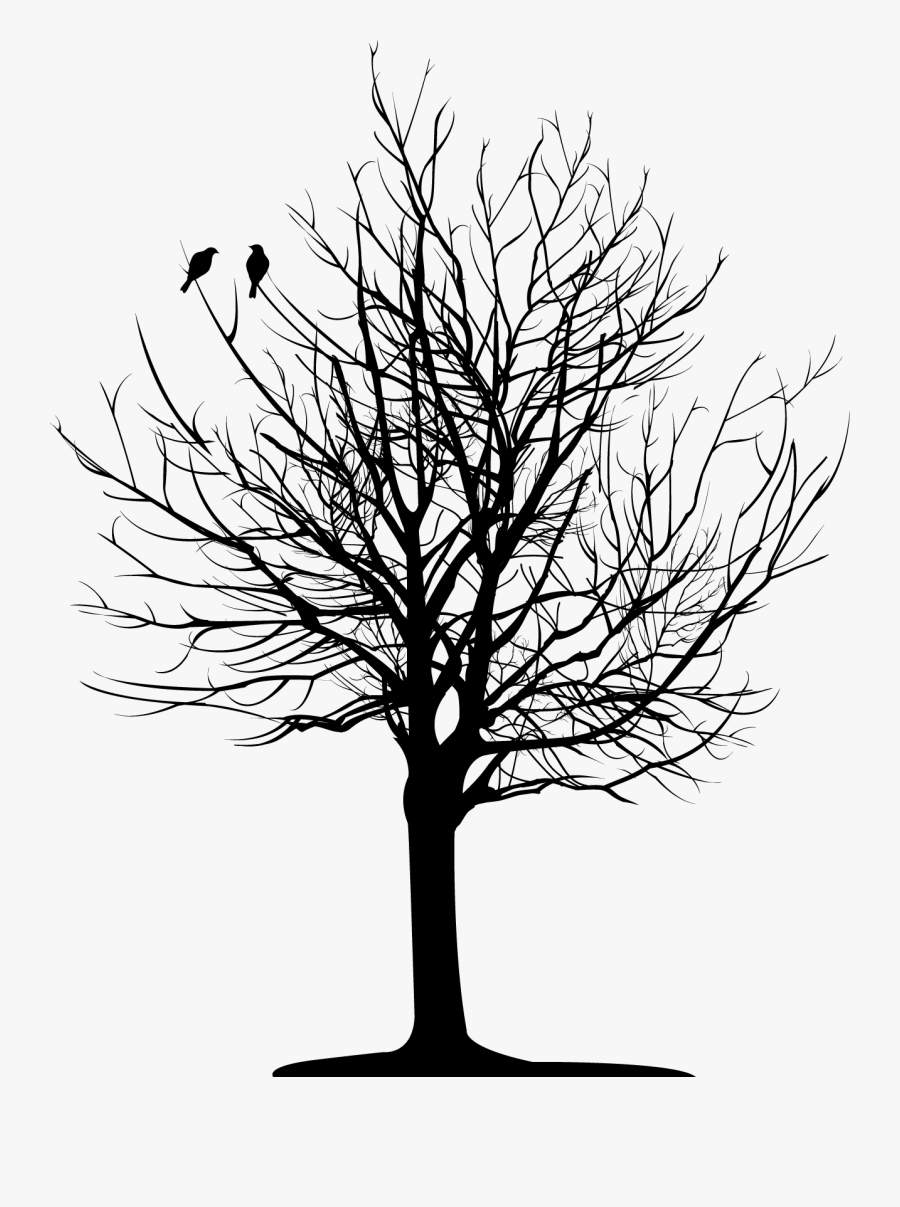 Bare Tree , Png Download - Dead Tree With Birds Tattoo, Transparent Clipart