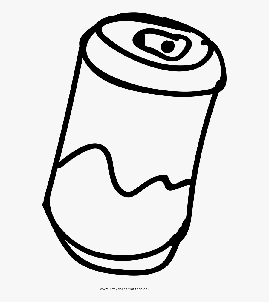Soda Can Coloring Page - Latas De Refrescos Para Dibujar, Transparent Clipart