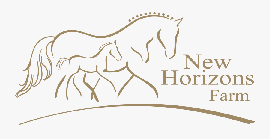 Horse And Foal Logo, Transparent Clipart