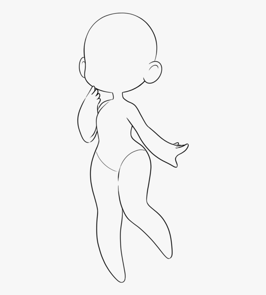 Clip Art Pin By Teresa Osborn - Cute Girl Drawing Bases, Transparent Clipart