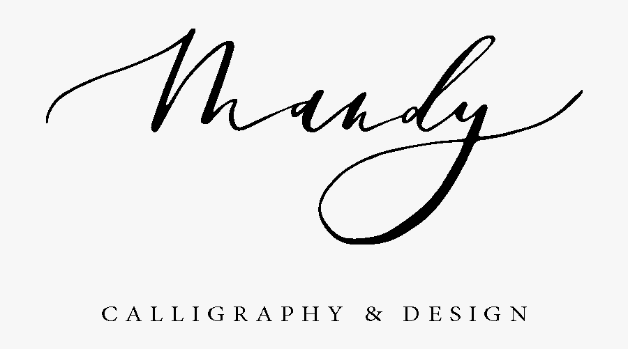 Scroll Clip Art Calligraphy - Mandy Calligraphy, Transparent Clipart