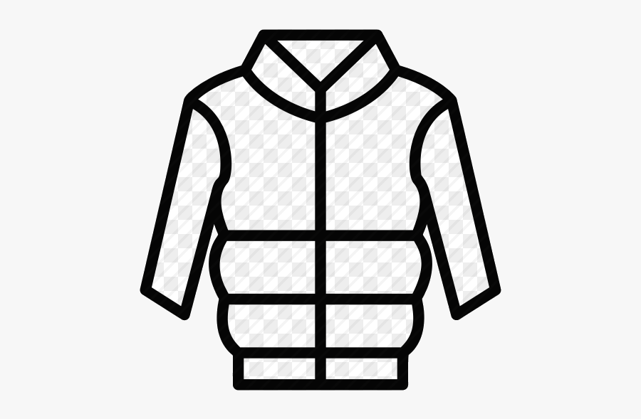Coat Jumper Jacket Winter Clothes Wool Zipper Icon - Winter Clothing, Transparent Clipart