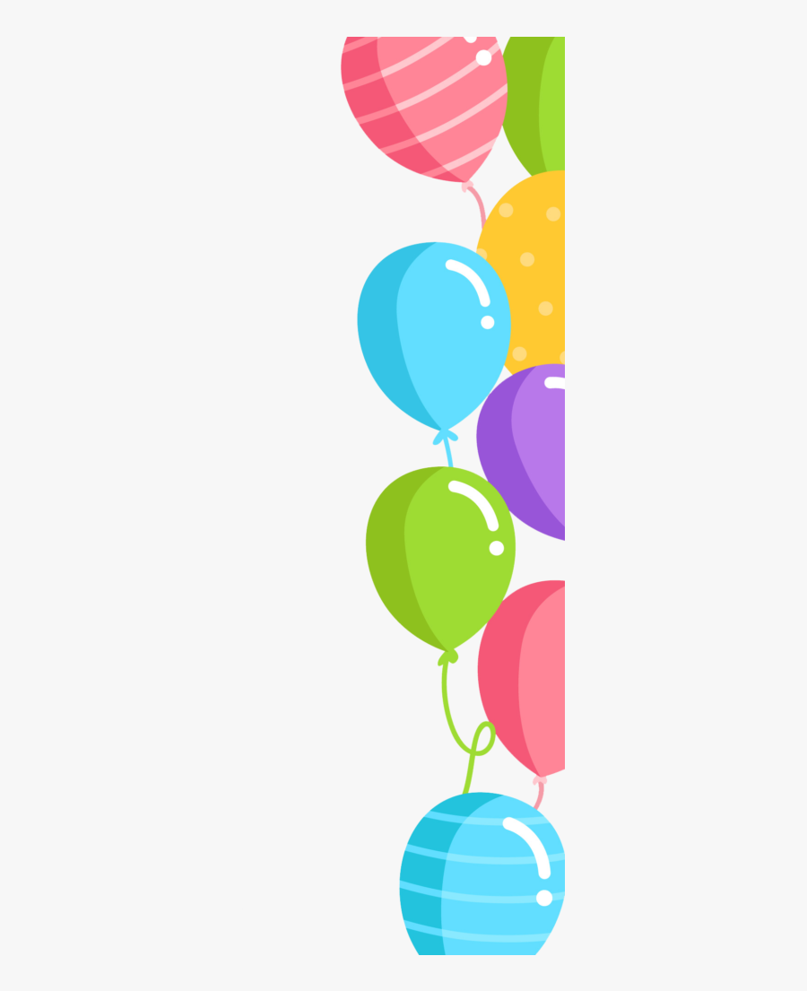 Balloons Border Png, Transparent Clipart