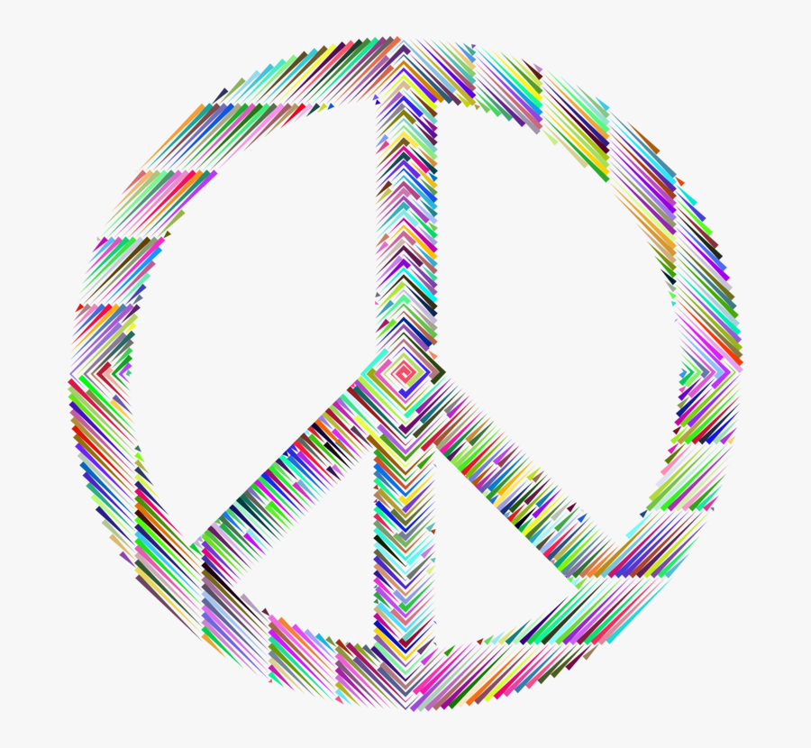 Peace Symbol Silhouette, Transparent Clipart