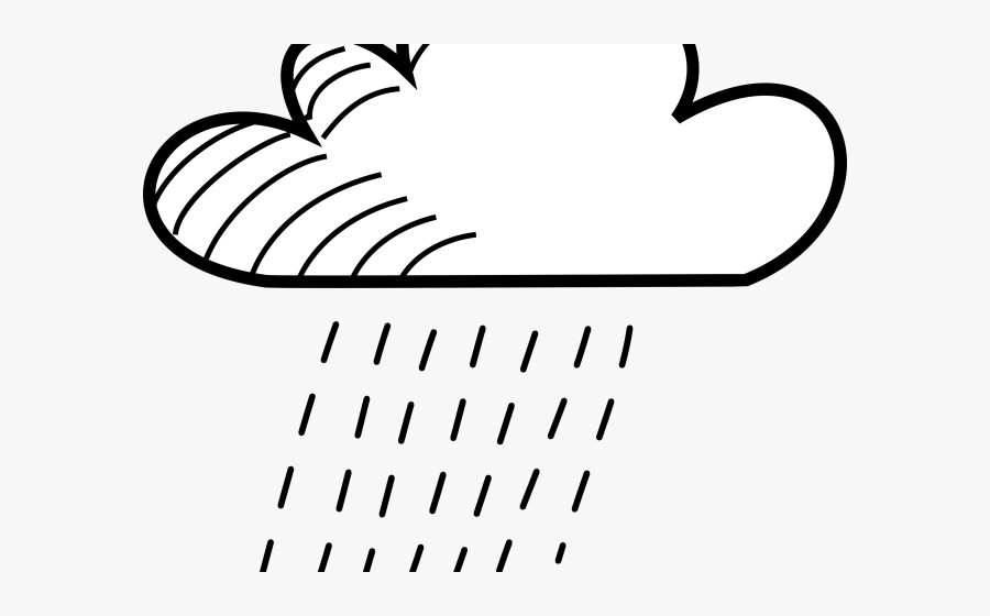 Rain Clipart Drawing - Rain Drawing Black And White, Transparent Clipart