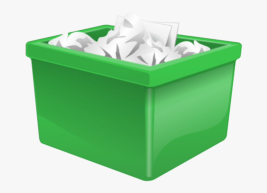 Box Filled With Paper, Transparent Clipart
