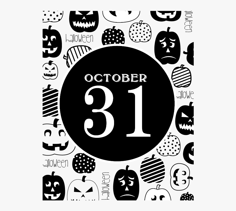 October-31 - Poster, Transparent Clipart