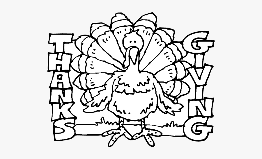 Thanksgiving Turkey Coloring Pages - Thanksgiving, Transparent Clipart
