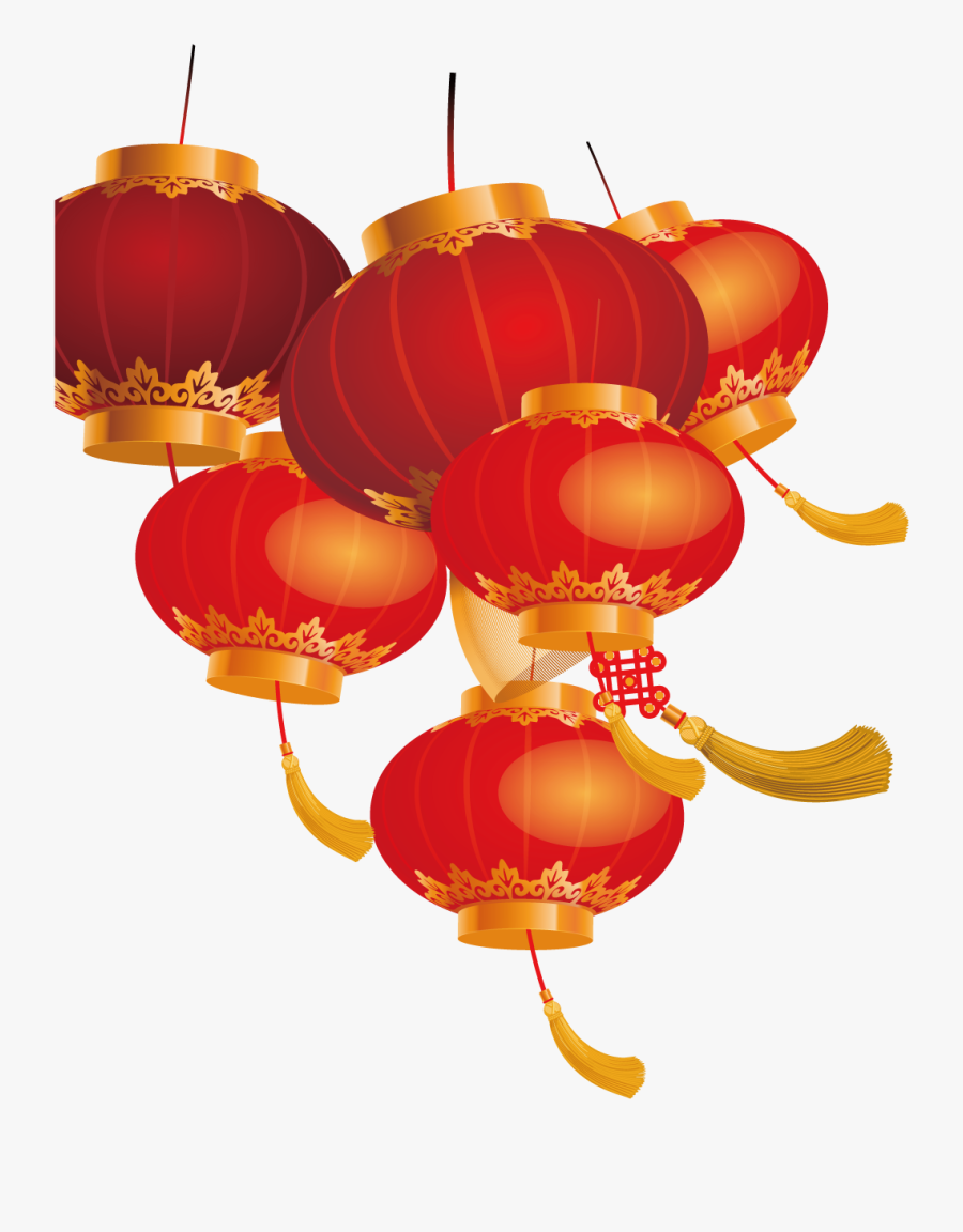 Clip Art Festival Chinese New Year - Chinese Lantern Vector Png, Transparent Clipart