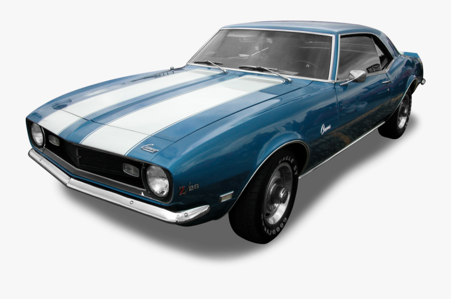 Clip Art American Classic Muscle Cars - Chevrolet Camaro 1968, Transparent Clipart