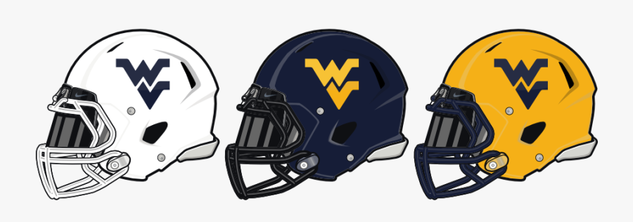 Wvu Football Helmets - West Virginia University Football Helmet, Transparent Clipart