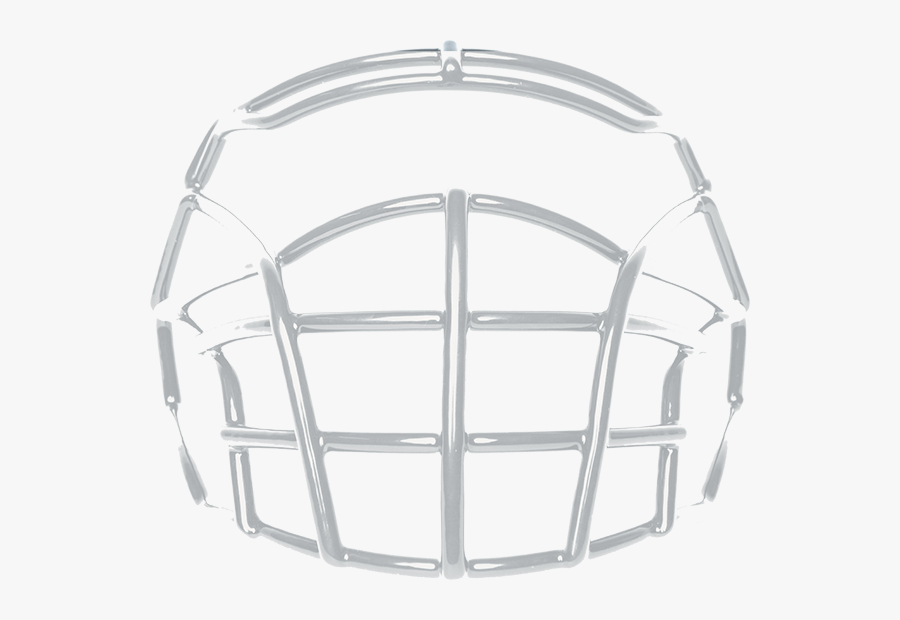 White Pursuit Big Skill Facemask - Xenith, Transparent Clipart