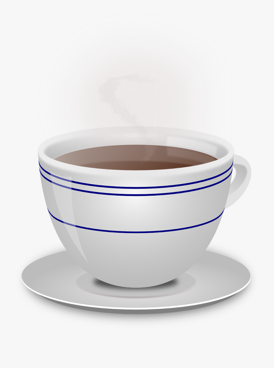 Cup, Coffee, Beverage, Ceramic, Hot, Mug, Saucer, Steam - Hot Beverage Png, Transparent Clipart