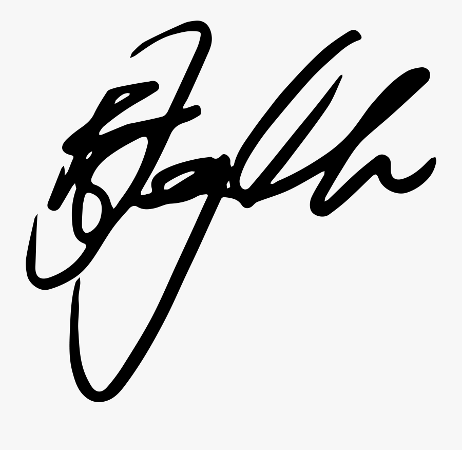 Author Signature - Calligraphy, Transparent Clipart