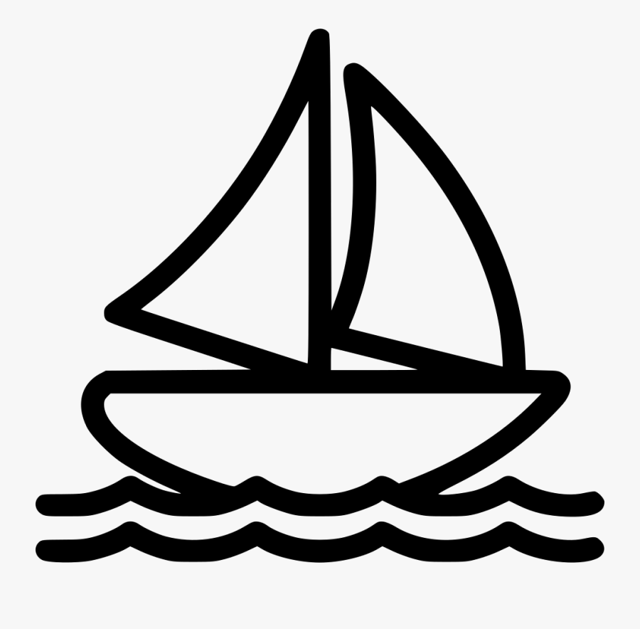 Sail Boat - Boat Icon Png, Transparent Clipart