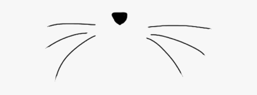 #b612 - Transparent Background Cat Whiskers Clipart, Transparent Clipart