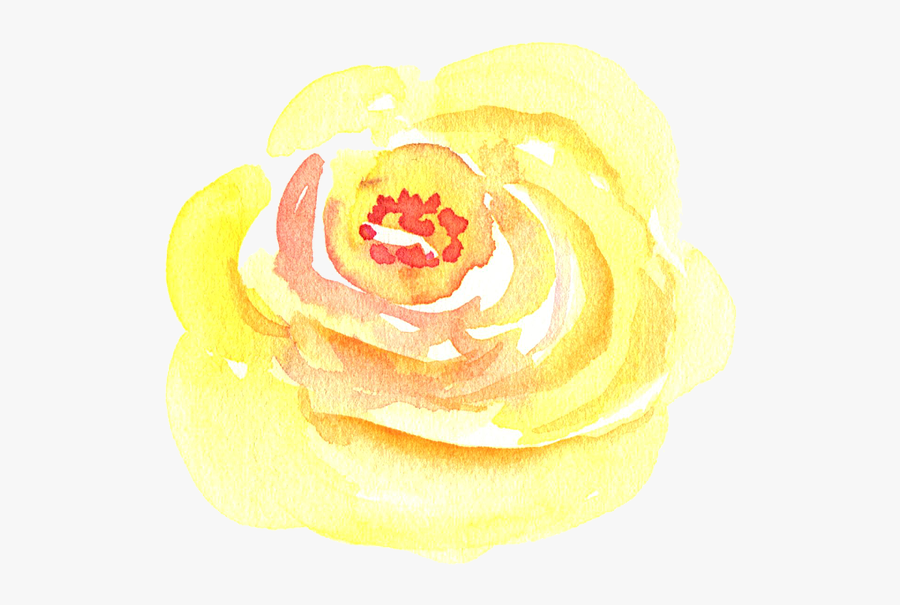 Yellow Rose Drawing - Auntie Tay Watercolor Flowers , Free Transparent ...