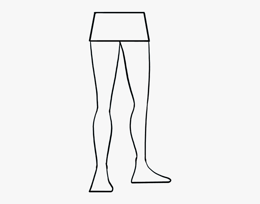 How To Draw Legs - Mannequin, Transparent Clipart