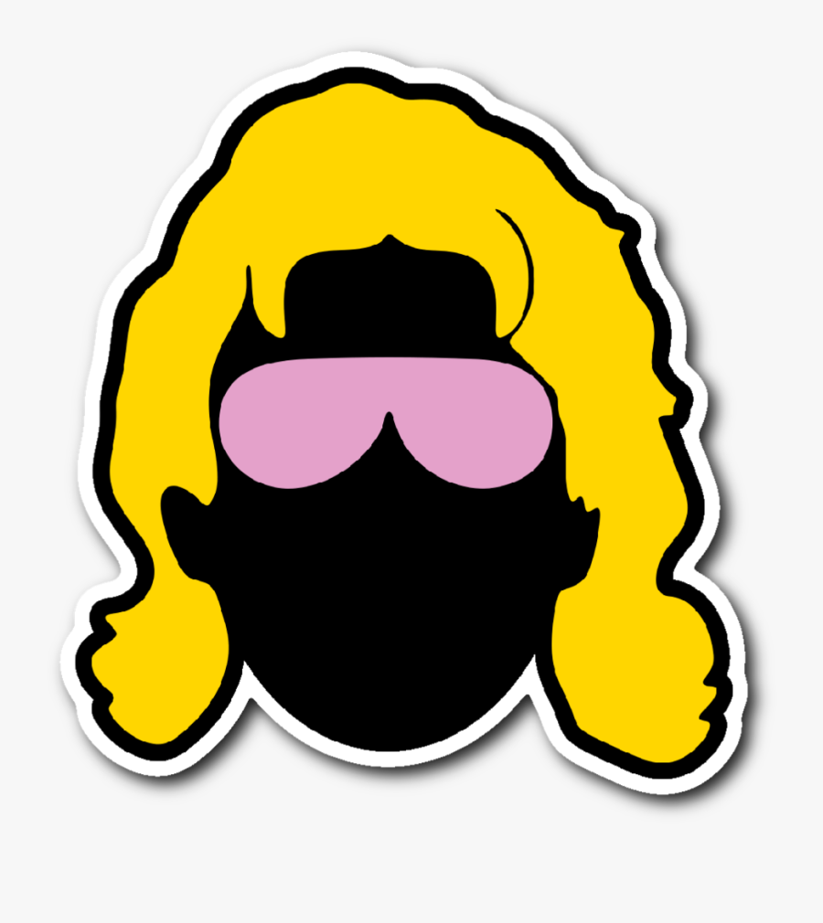 Flair Silhouette Sticker - Ric Flair Cartoon Head, Transparent Clipart