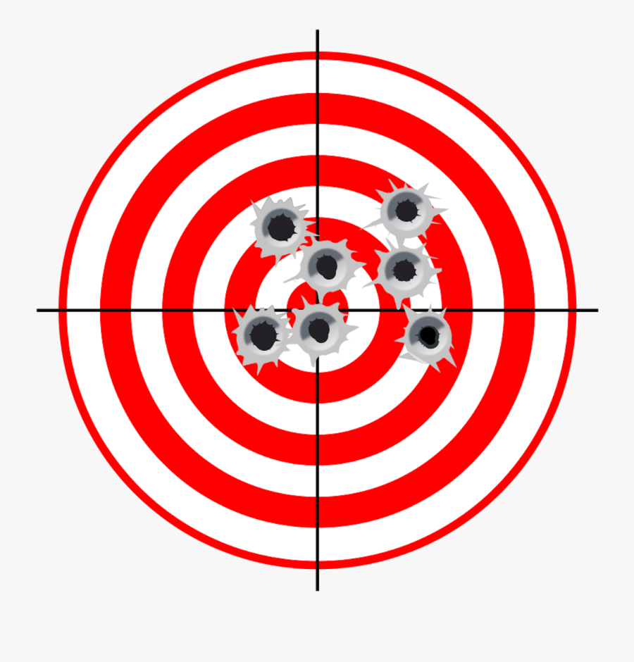 Shooting Target Bullseye Target Practice Vr Target - Target Png, Transparent Clipart