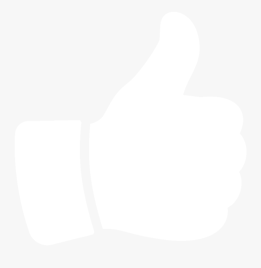 Thumbs Up Icon Png White, Transparent Clipart