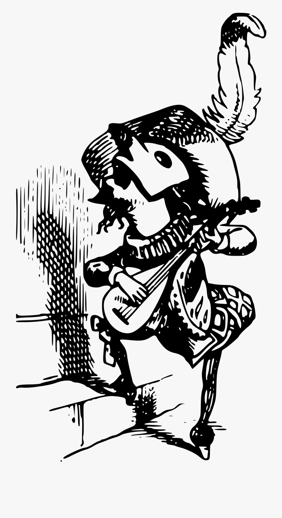 A Masqued Bard Playing Music Clip Arts - Bard Clip Art, Transparent Clipart