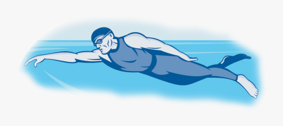 Types Of Swimming - Man Swimming, Transparent Clipart